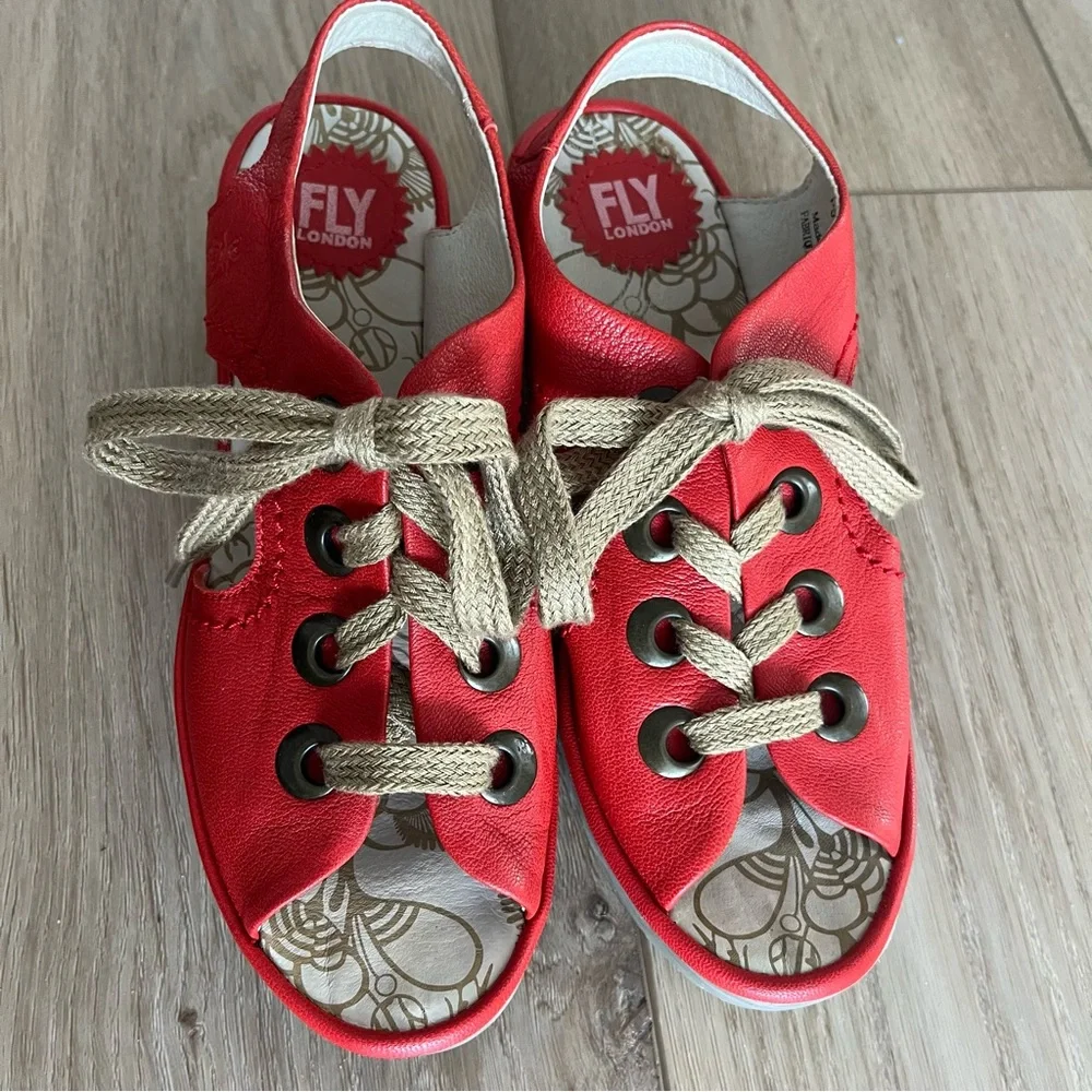 Fly London Ylva Lace Up Sandals